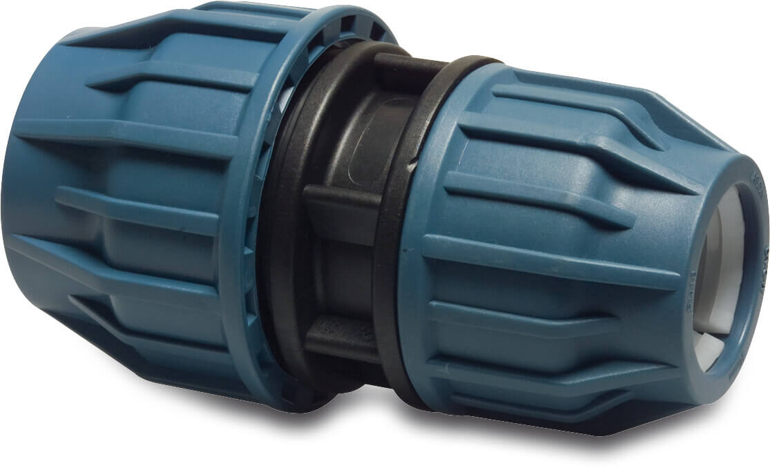 Jason Reducer socket PP 32 mm x 25 mm compression 16bar black/blue DVGW/KIWA/WRAS/SVGW